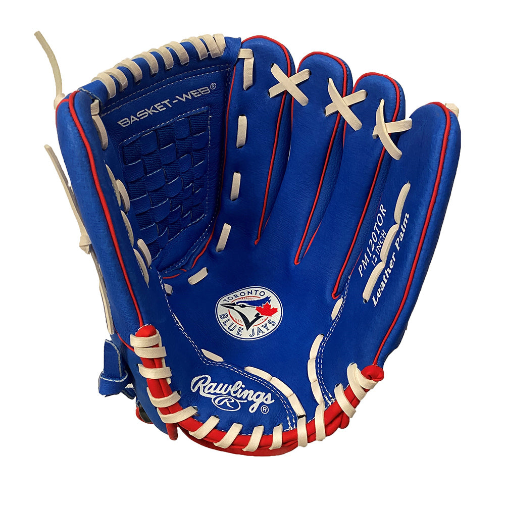 Rawlings Playmaker Series 12 Inch Baseball Glove Blue Jays Edition Spokes and Sports