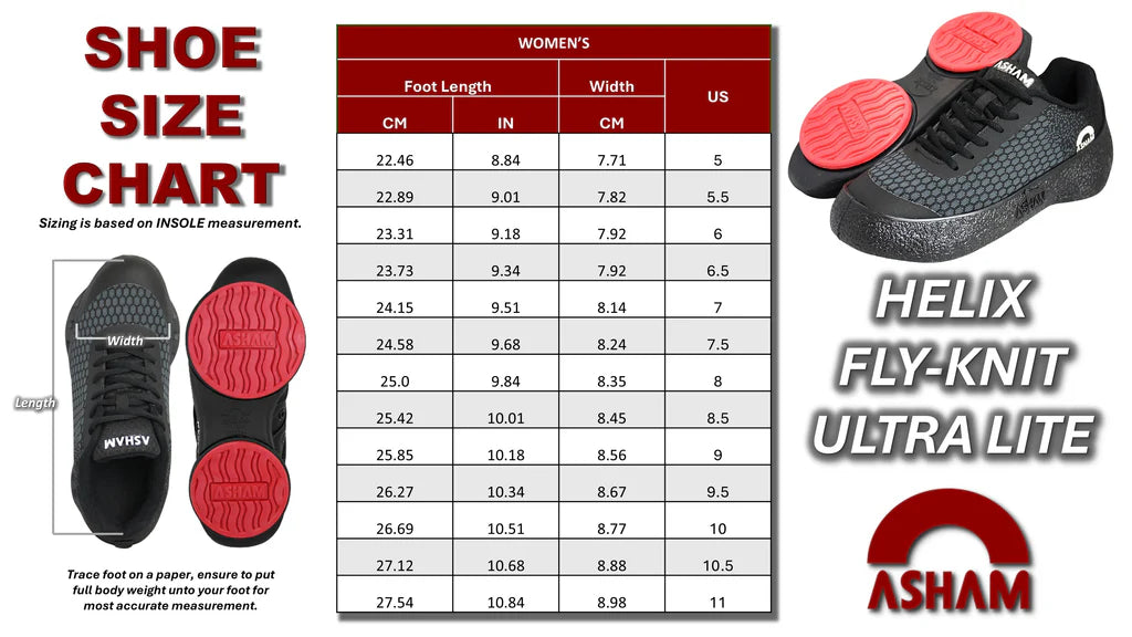 Asham Helix Fly-Knit Ultra Lite Women's Curling Shoes 5/32"