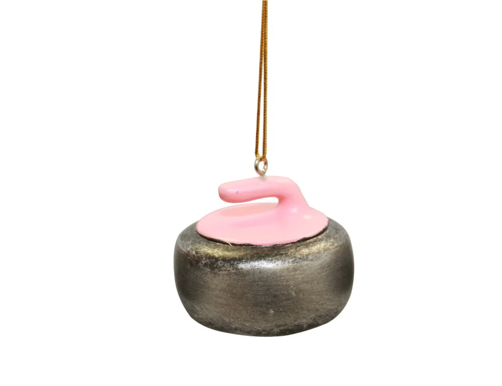 Asham Curling Rock Ornament