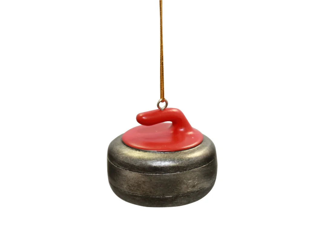 Asham Curling Rock Ornament