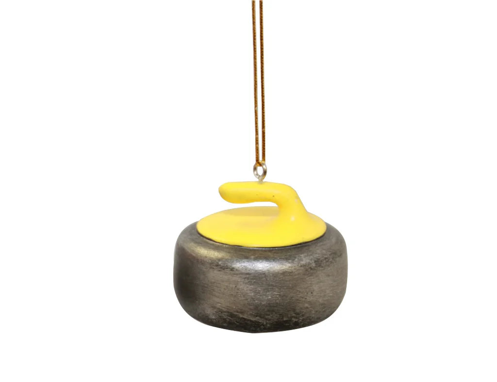 Asham Curling Rock Ornament