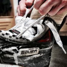 Load image into Gallery viewer, Howies White Cloth Hockey Skate Laces
