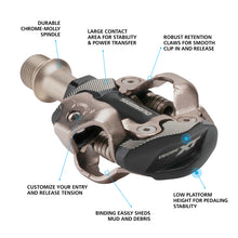 Load image into Gallery viewer, Shimano Deore XT PD-M8100 SPD Pedals
