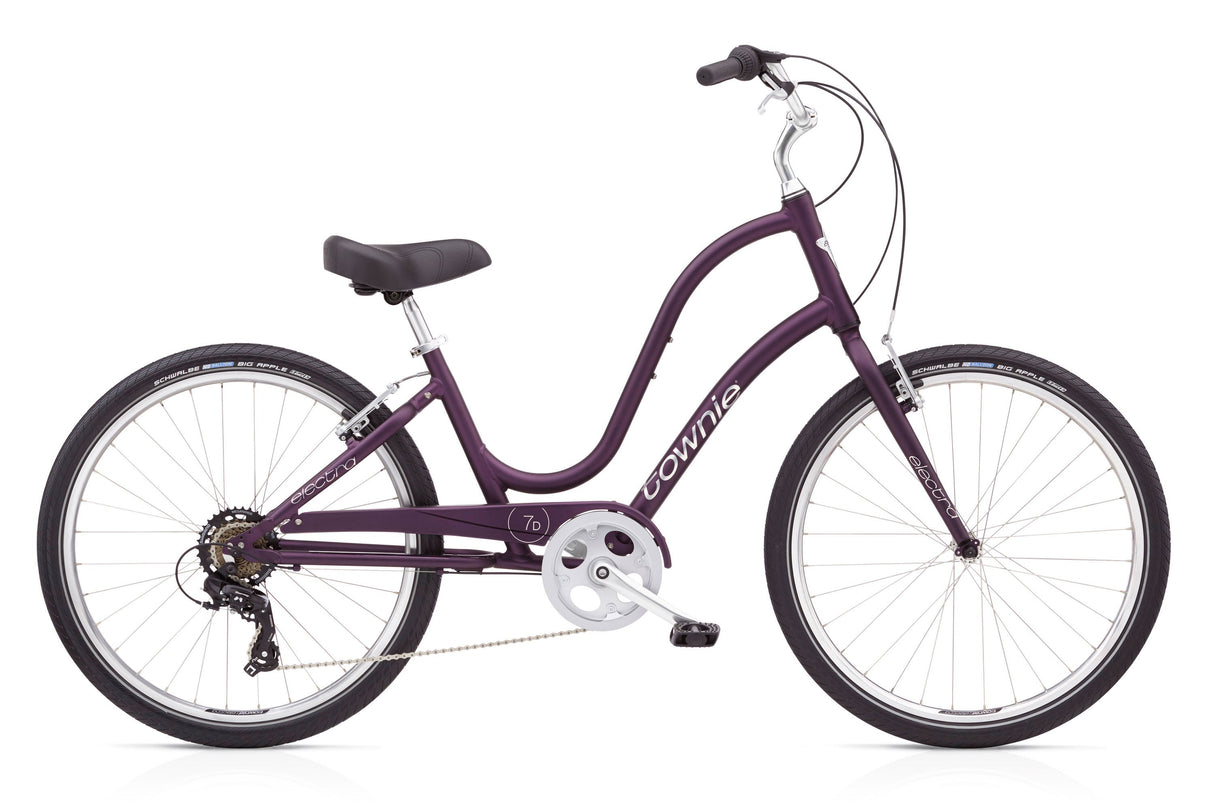 electra townie 7d matte violet comfort bike