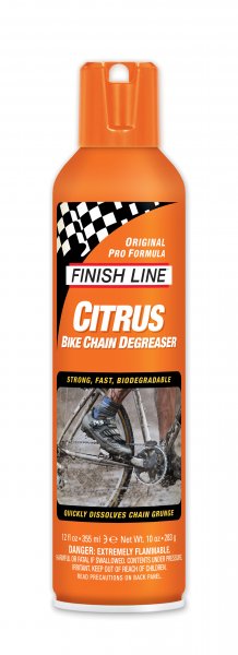 Finish Line Citrus Bike Chain Degreaser Aerosol Spray Can 12oz/355ml